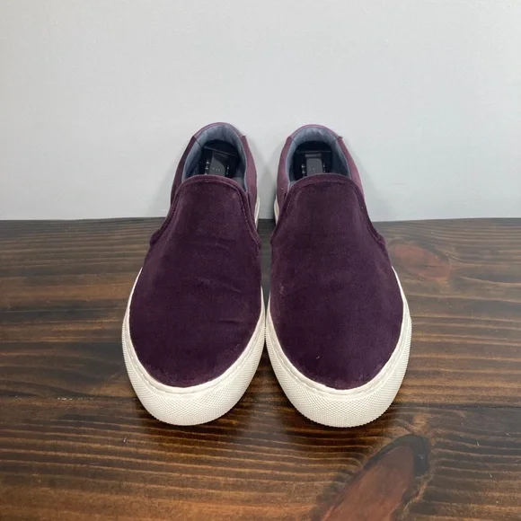 Skechers Vaso 49933 Burgandy Purple Velvet Casual Memory Foam Slip Ons 9.5 - Picture 9 of 14